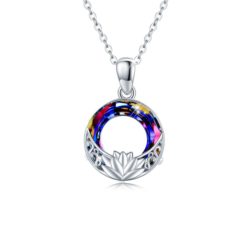 Enhance Your Well-being with a 925 Sterling Silver Healing Crystal Necklace