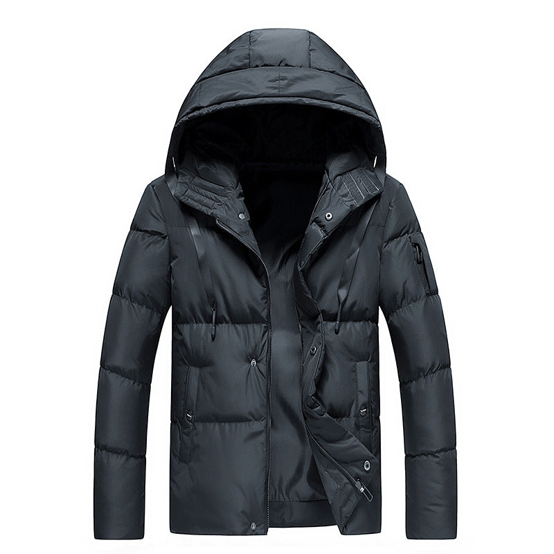 Parka Winter Thick Cotton Mountain Hooded Jacket for Men