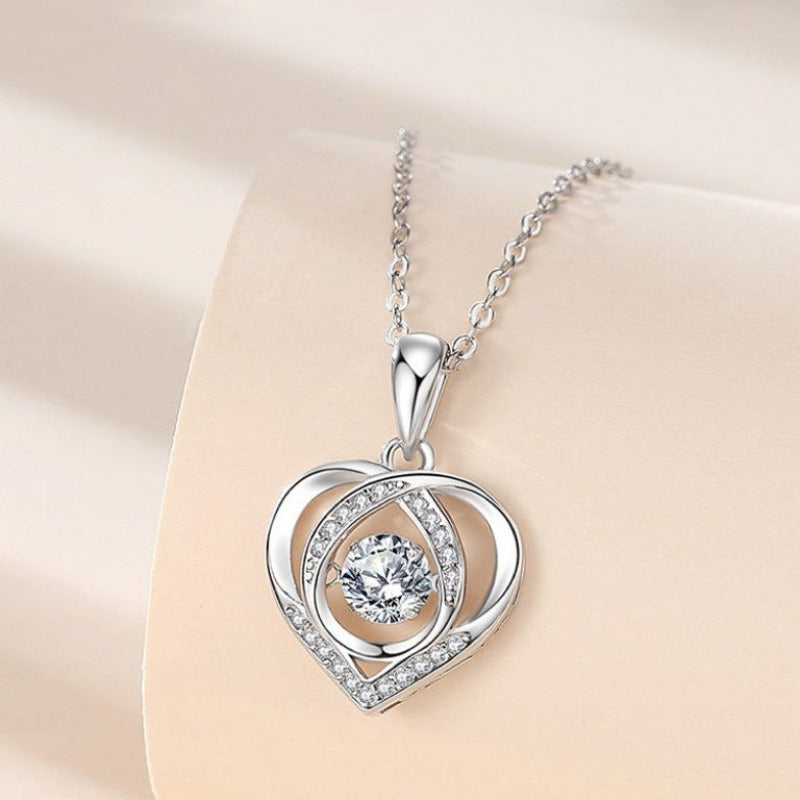 Heart Pendant Birthstone Necklaces for Women