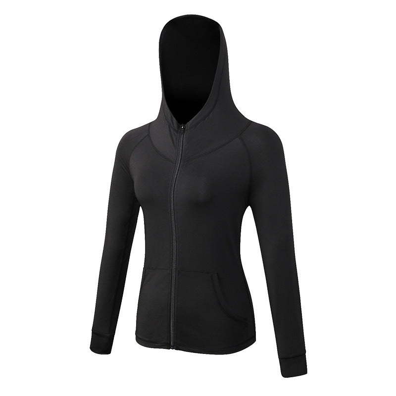 Women’s Cropped Workout Zip Up Athletic Jackets Slim Fit