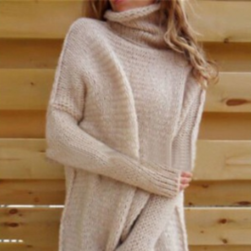Women’s Sweater Long Sleeve Round Neck Knitted Pullover Jumper