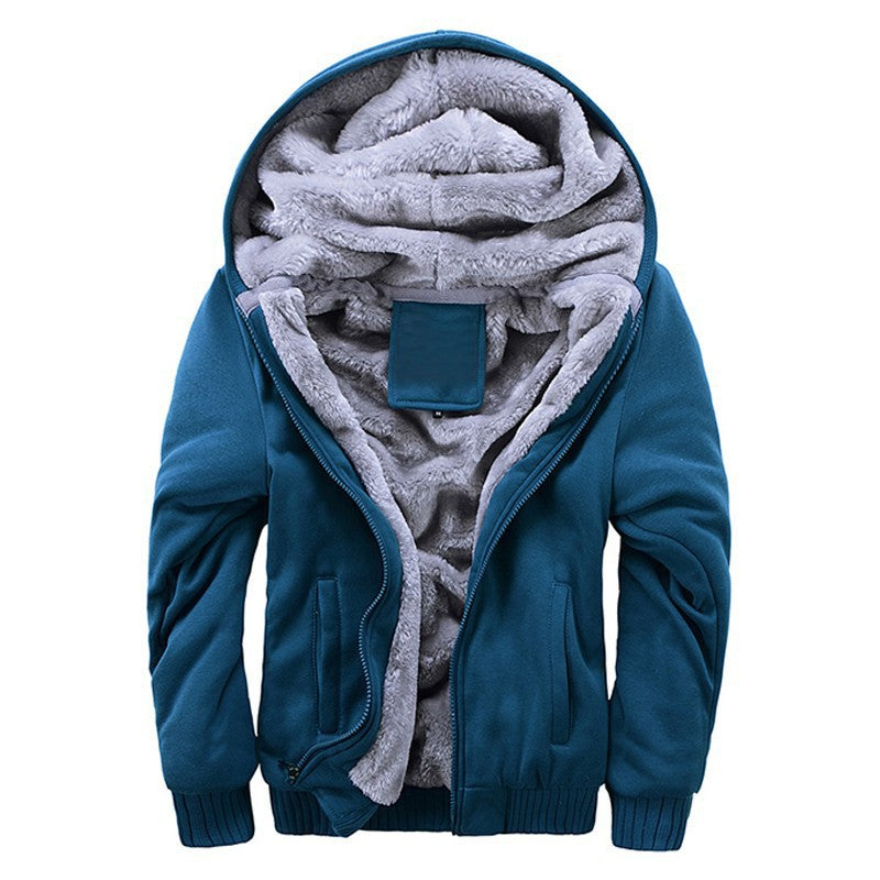 Casual Hoodies Thick Wool Warm Winter Jacket for Men