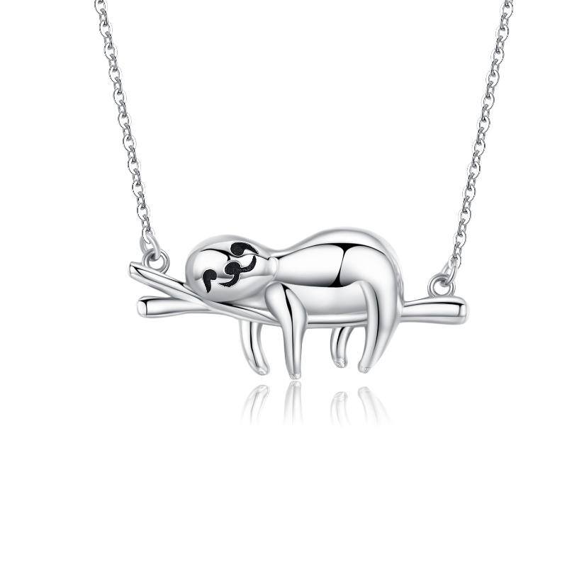 Sloth Necklace Sterling Silver