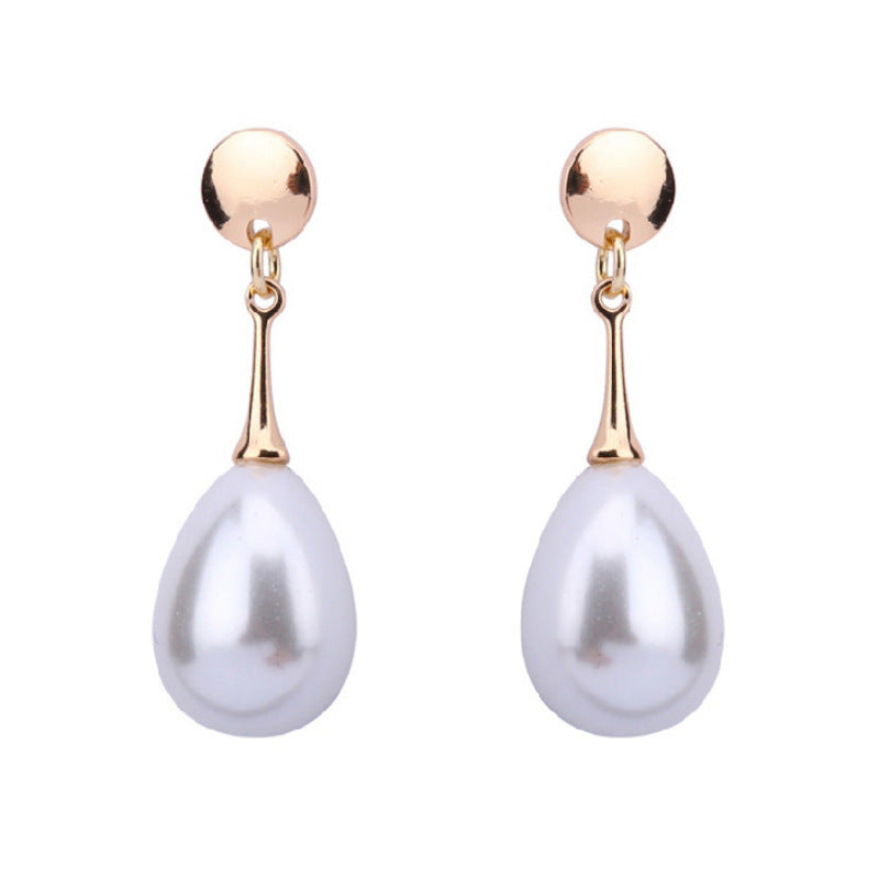 Pearl Dangle Earrings Sterling Silver for Women