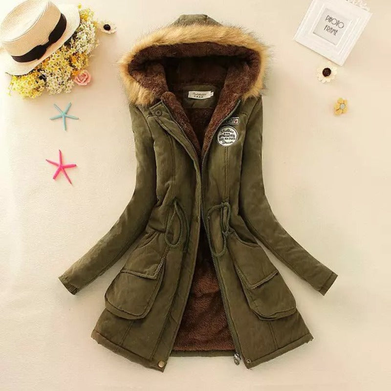 Women’s Winter Thicken Puffer Coat Warm Jacket with Removable Hood