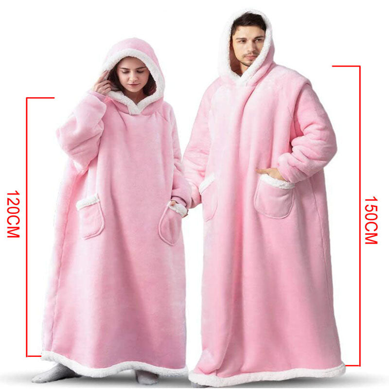 Wearable Throw Blankets Hoodie for Adults Women