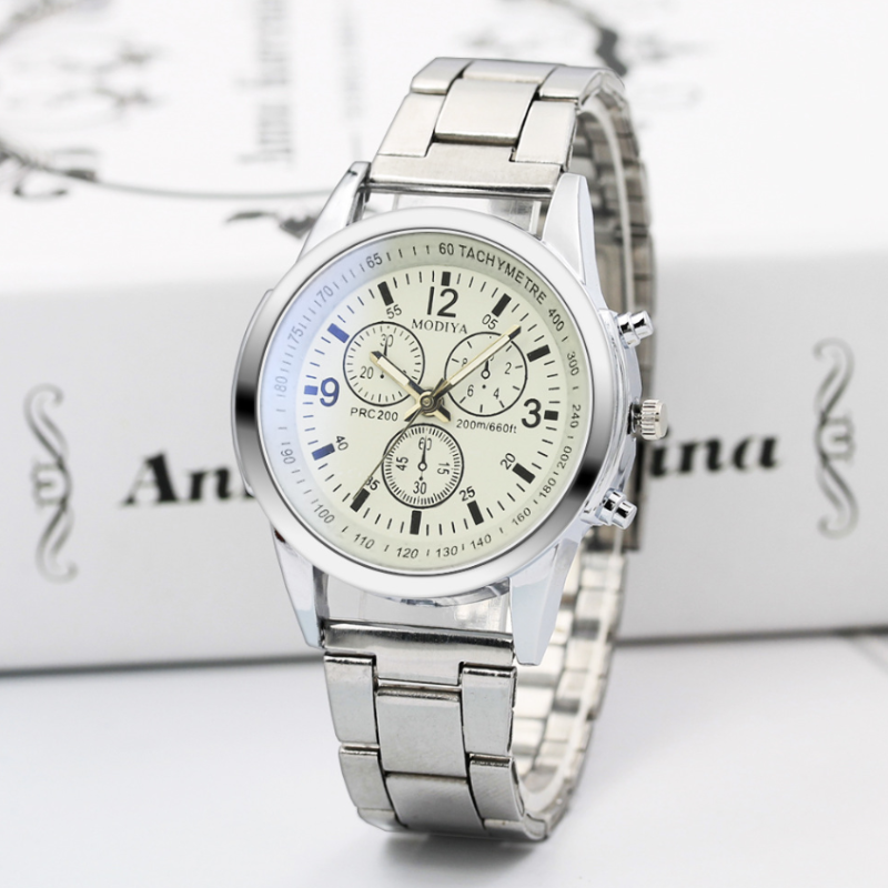 Men's Luxury Rotatable Bezel Sapphire Glass Luminous Hand Quartz Watches