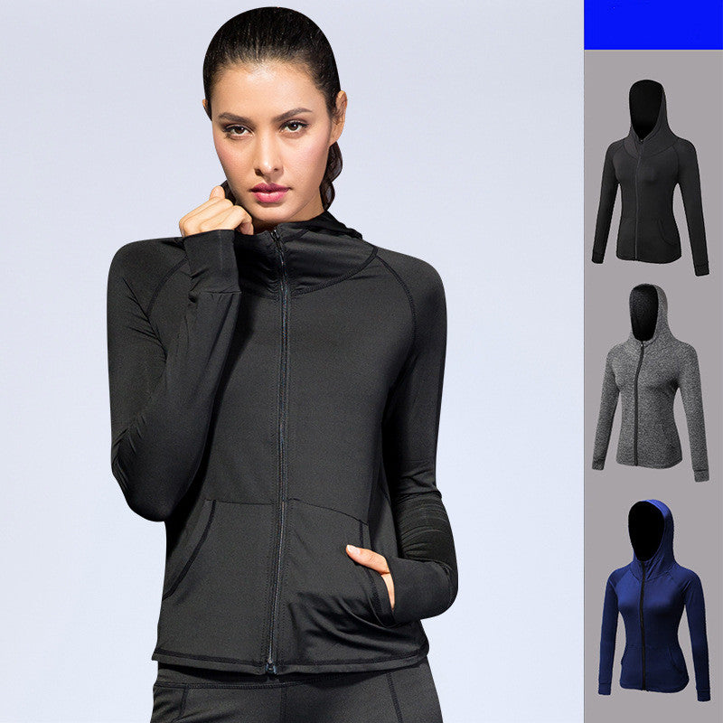 Women’s Cropped Workout Zip Up Athletic Jackets Slim Fit
