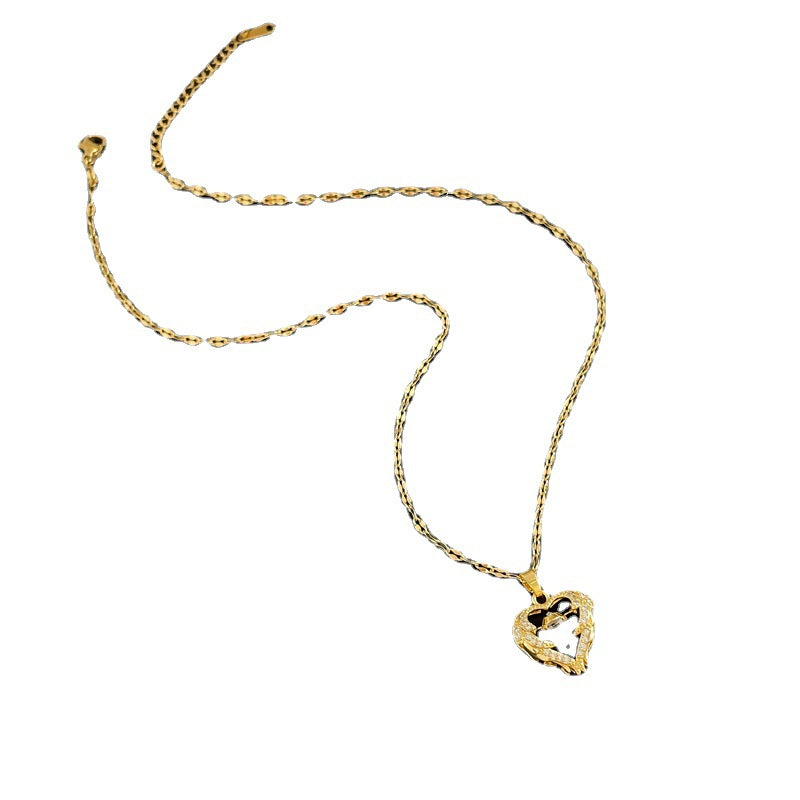 Dainty Heart Pendant Necklace for Women