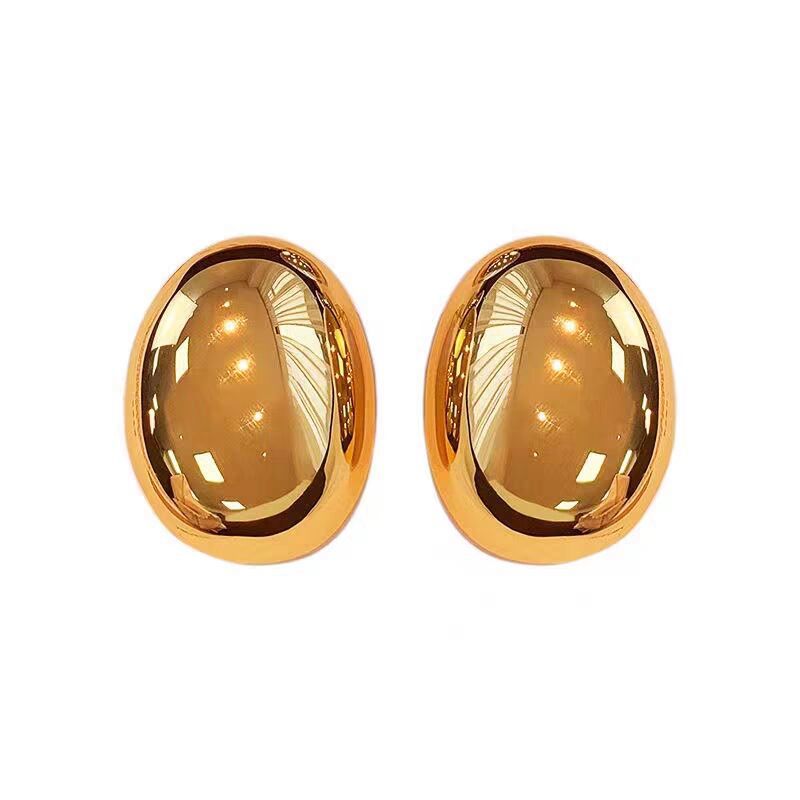 Chunky Gold Large Thick Earrings for Women