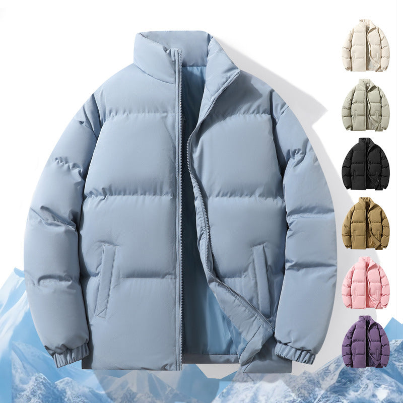  Quilted Lined Winter Casual Windproof Water Zip Jacket for Men