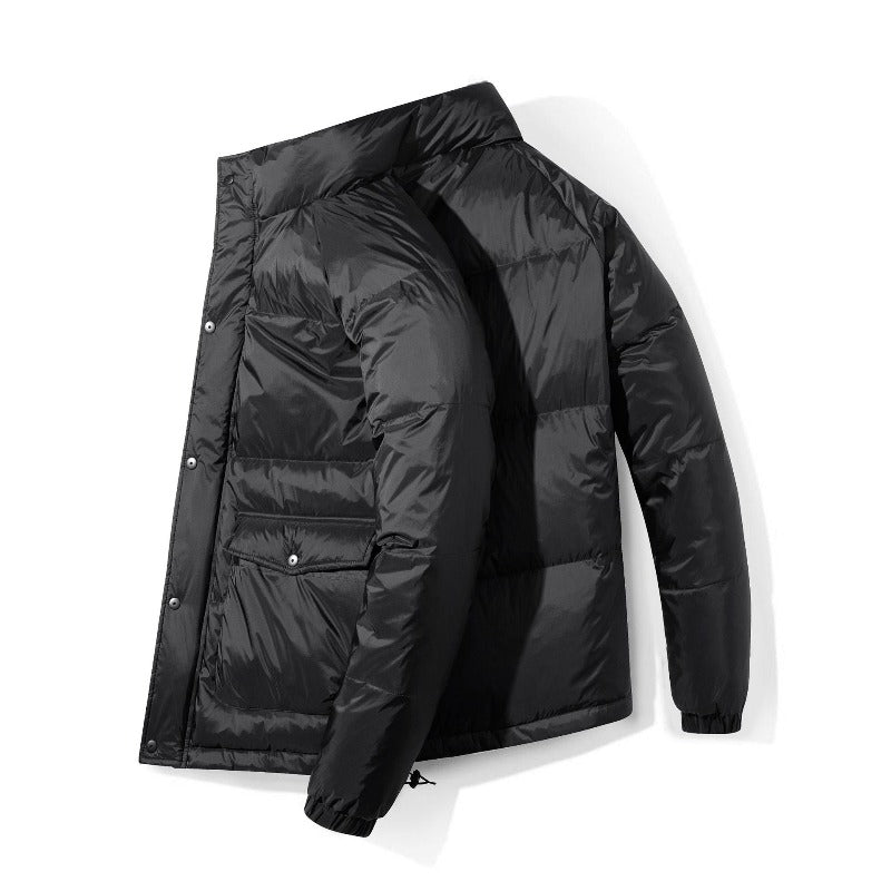Men's Winter White Duck Down Winter Casual Padded Jacket