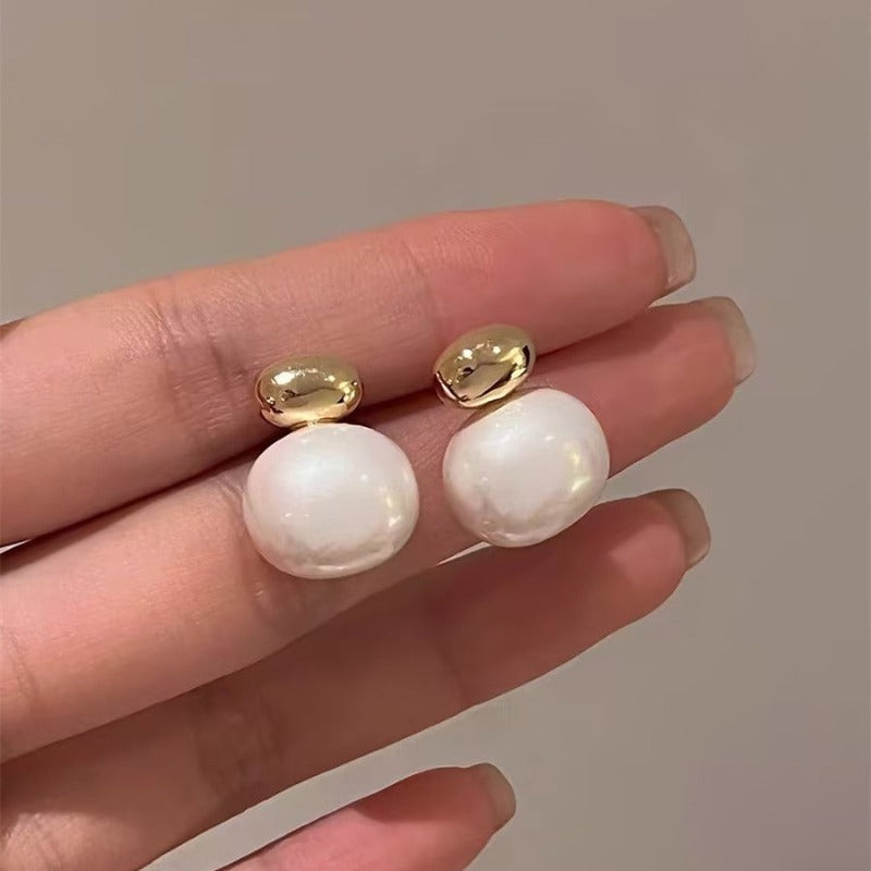 Korean Akoya Real Pearl Earrings for Women